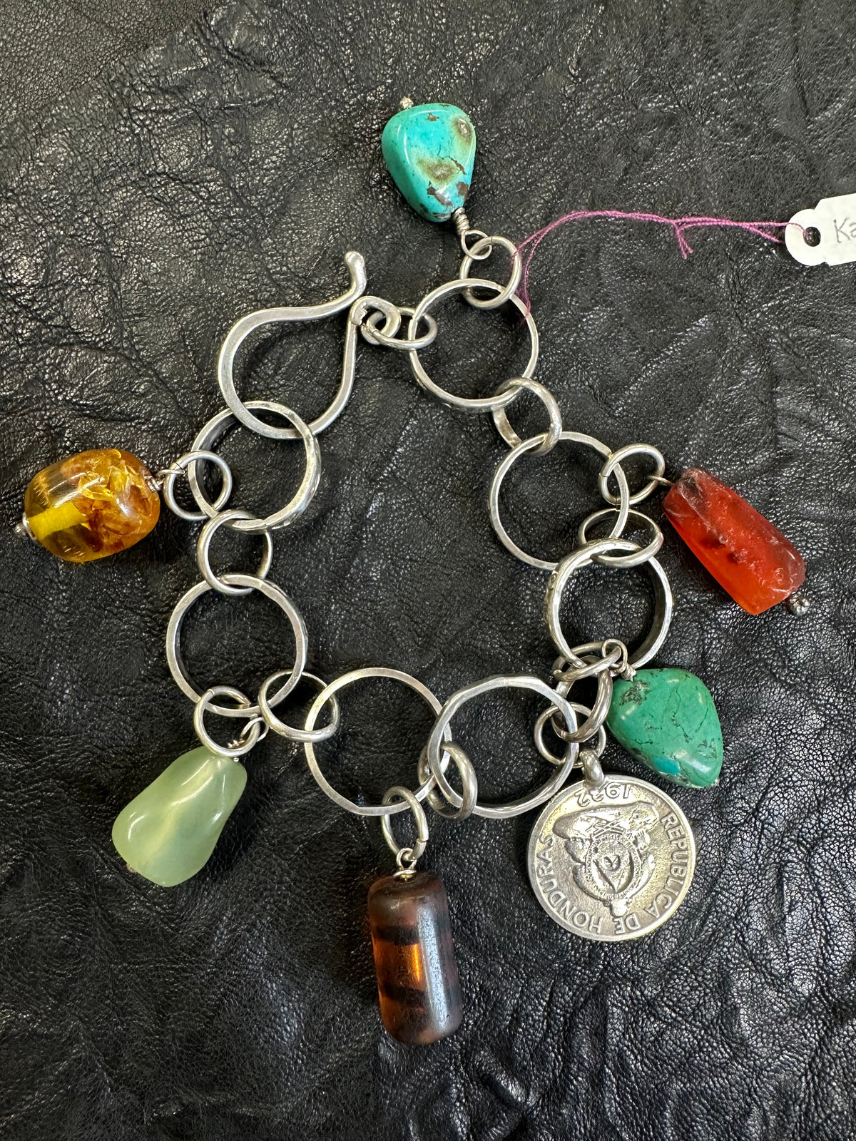 Vintage Republic of Honduras Charm Bracelet