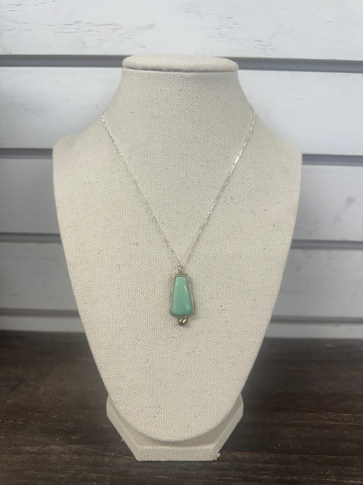 Large Green Turquoise Necklace