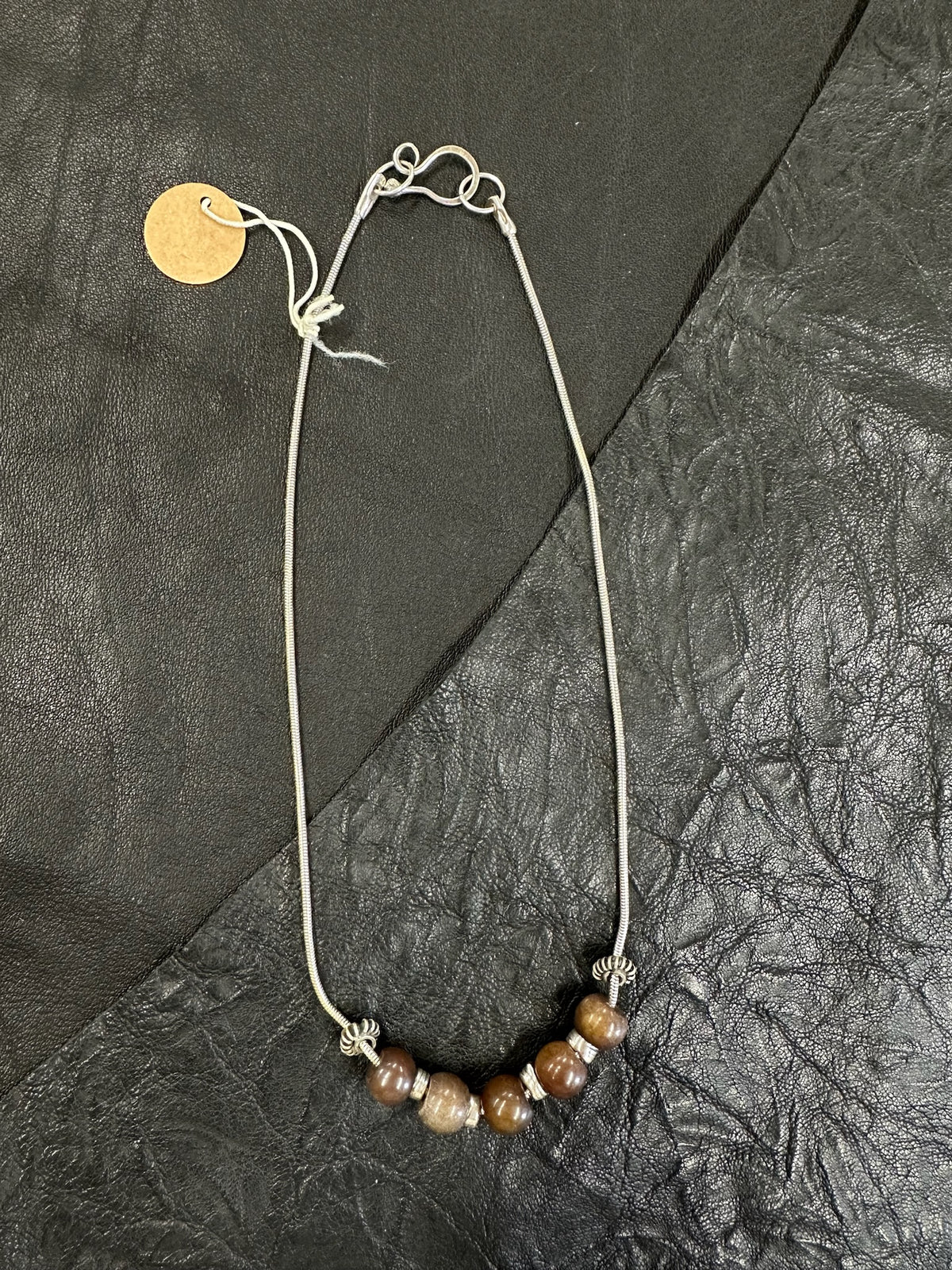 5 Stone Sterling Necklace