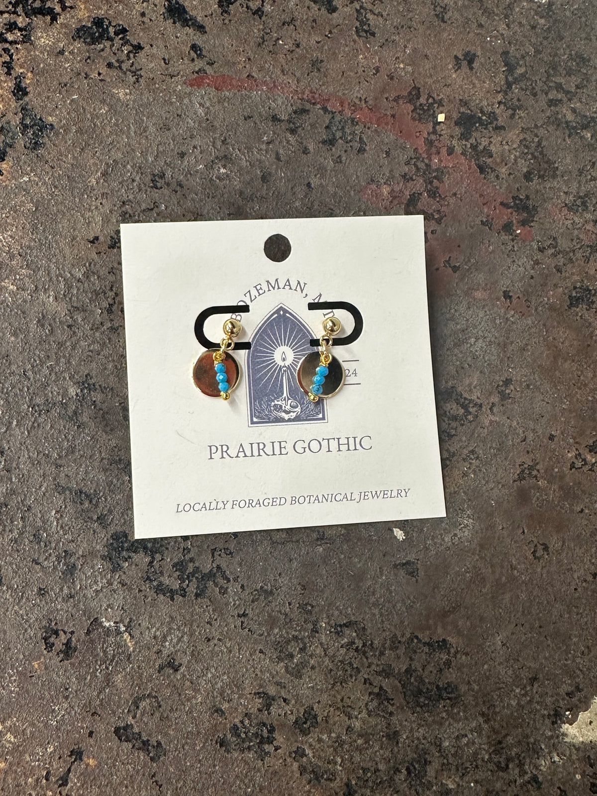 Circle Turquoise Earrings