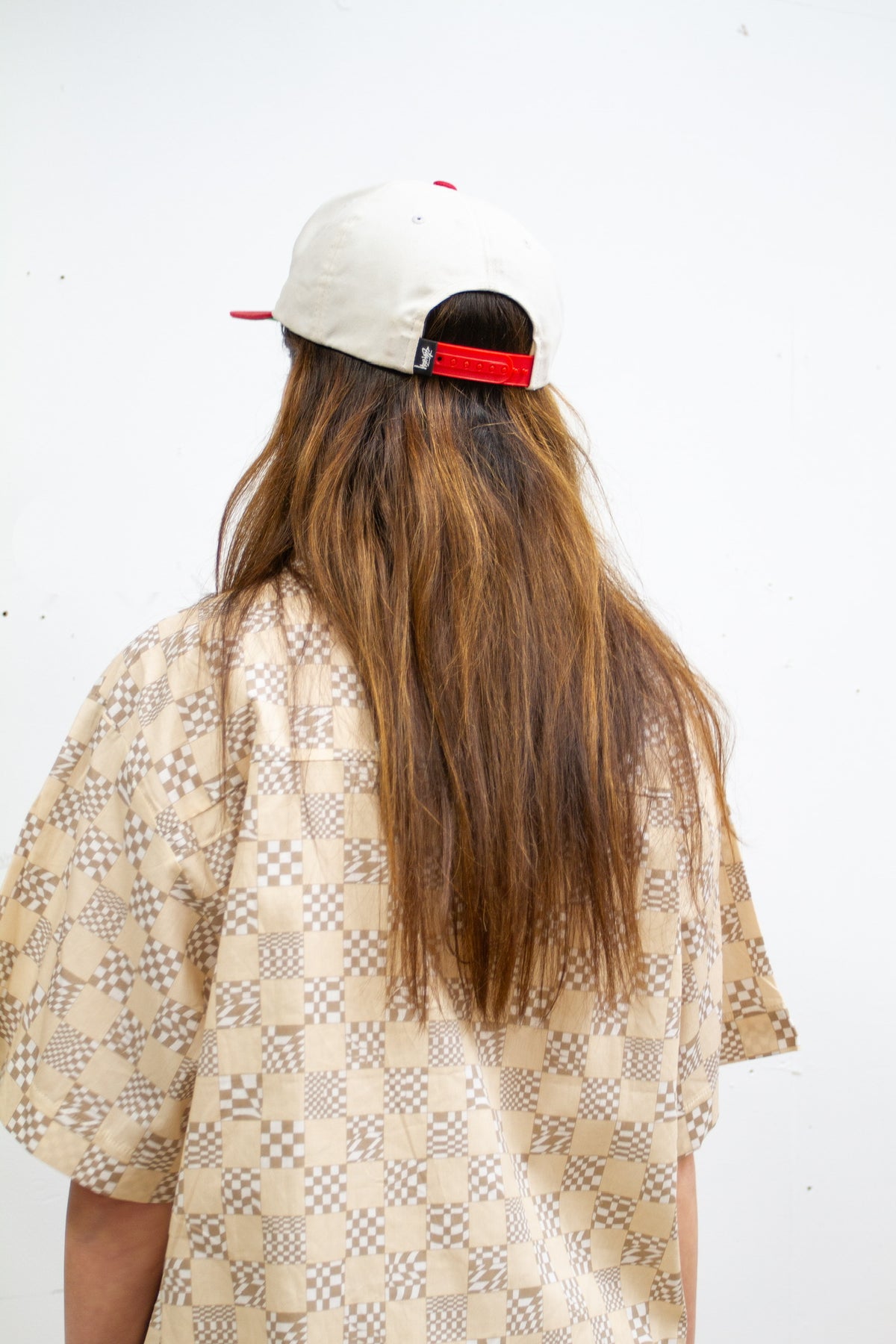 Beige Check Short Set