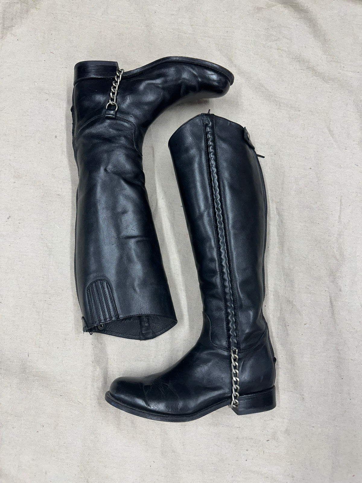 Vintage Black Cowboy Boots