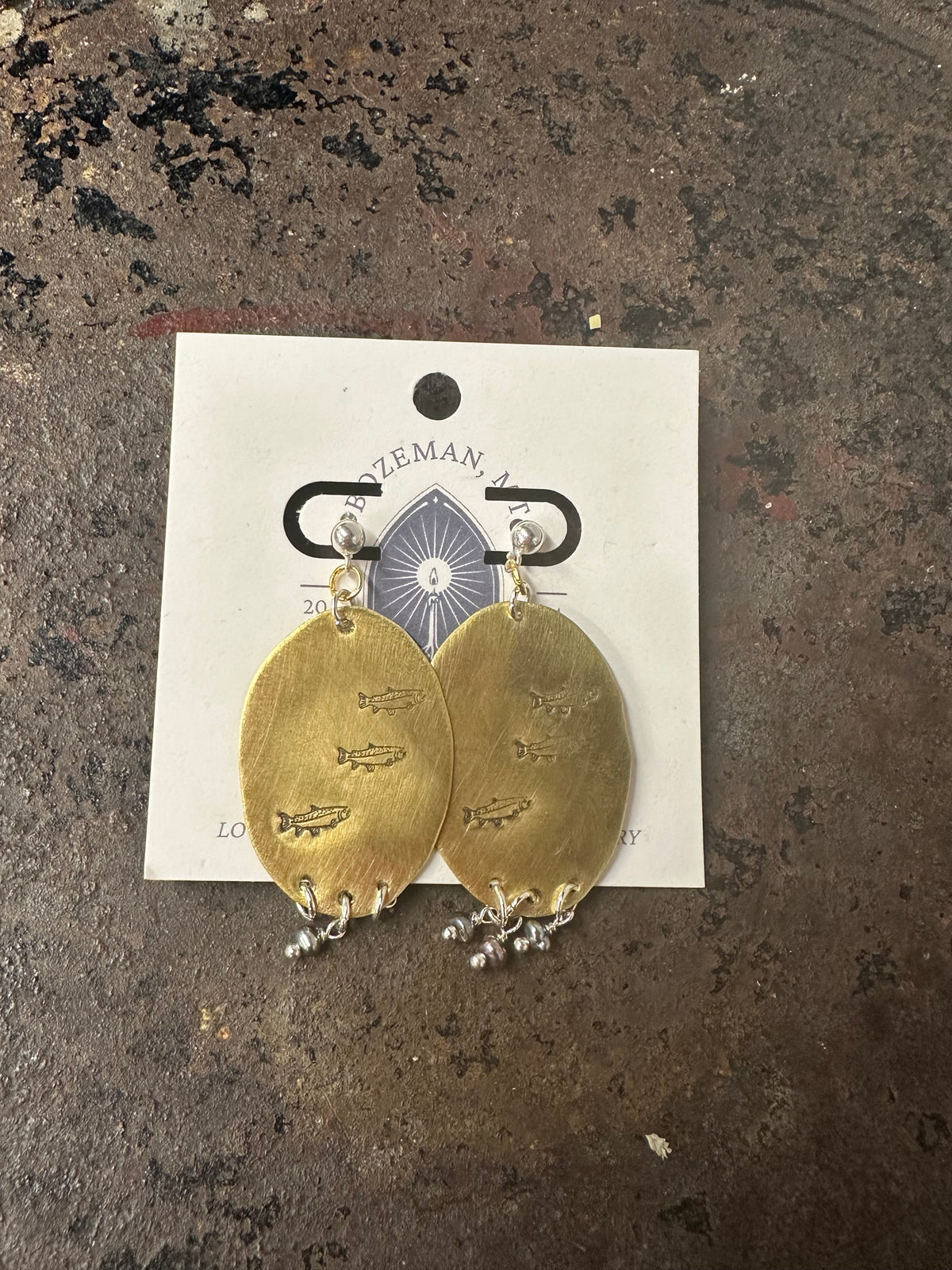 Large Trout Earrings