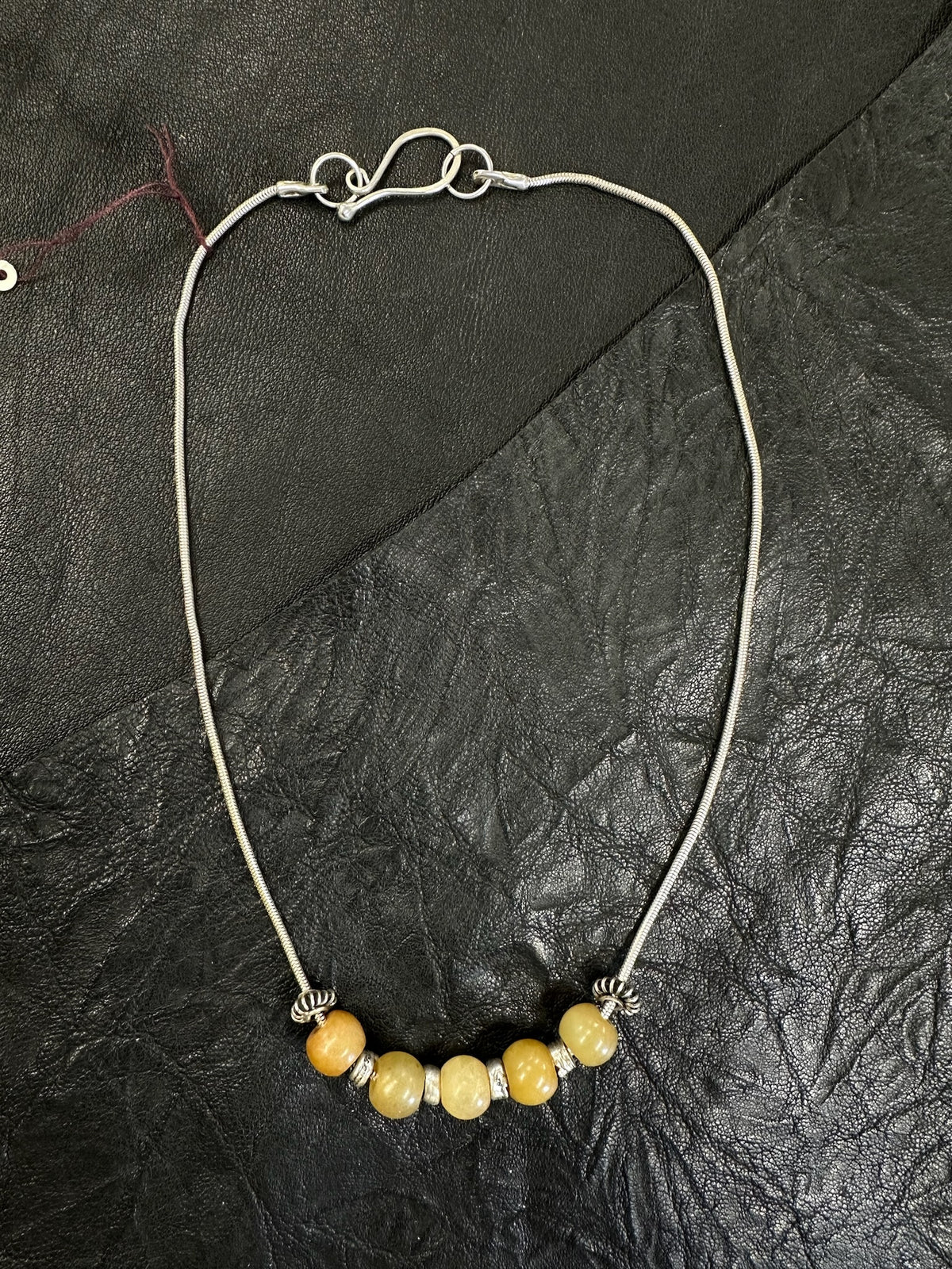 5 Stone Beaded Necklace