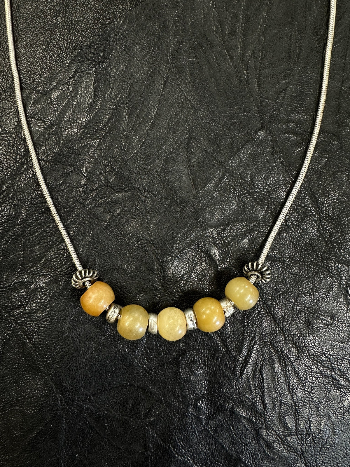 5 Stone Beaded Necklace