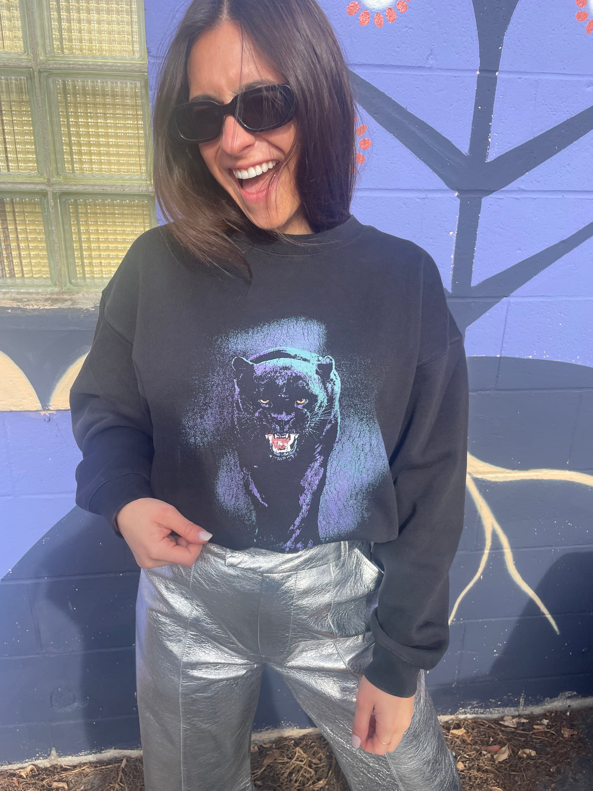 Mini Panther Relaxed Sweater