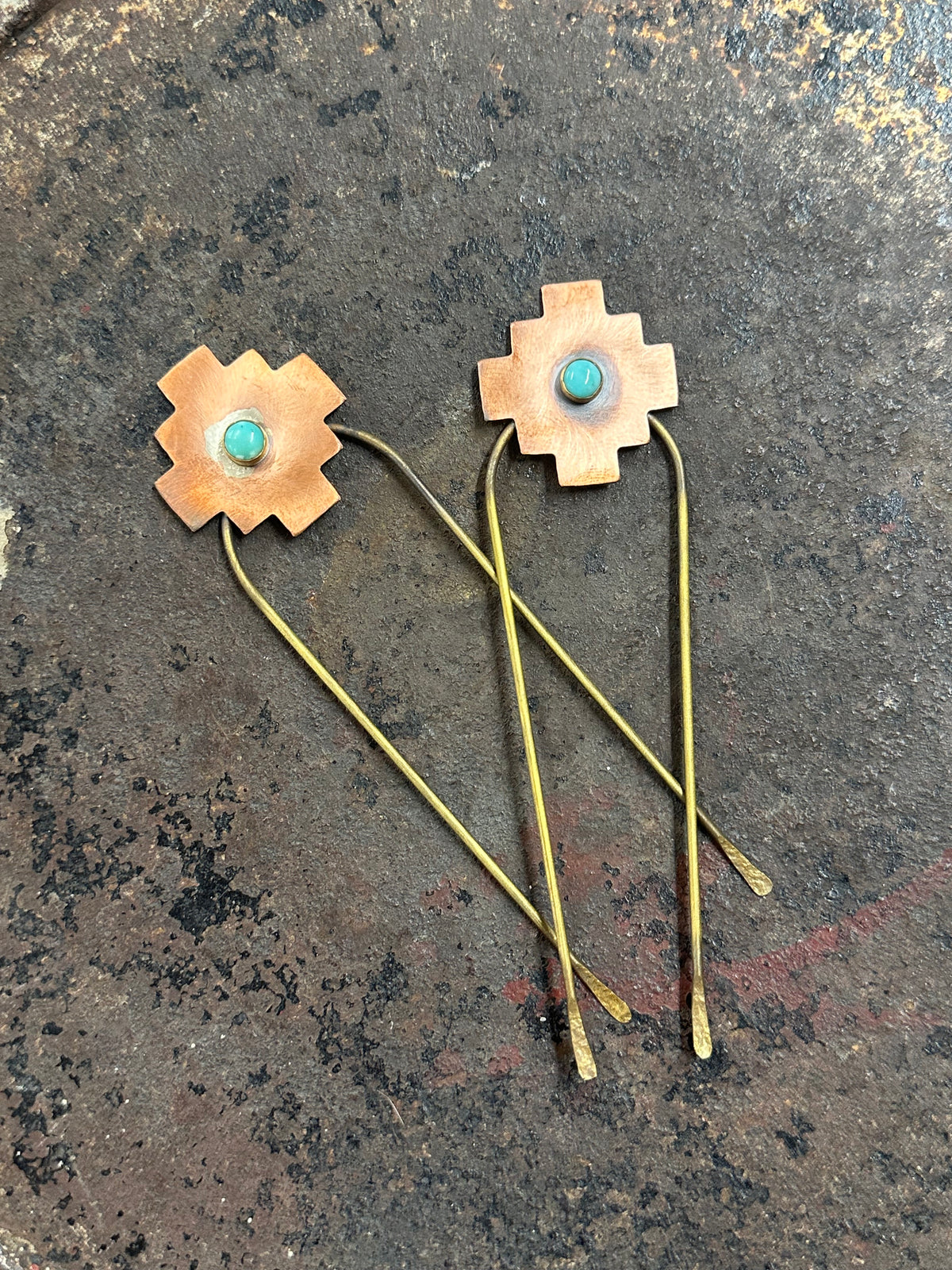 Turquoise Hair Picks