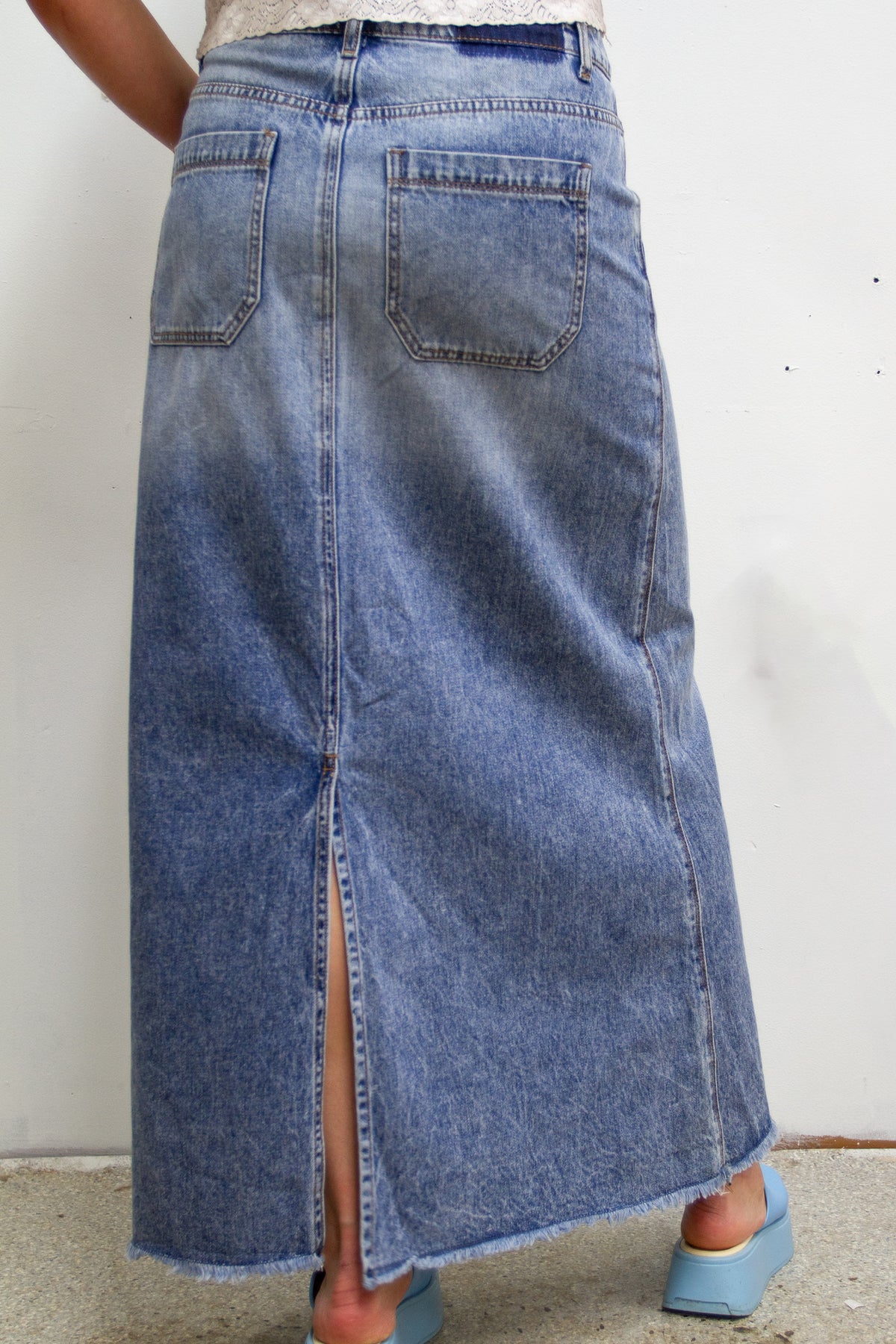 Denim Maxi Skirt