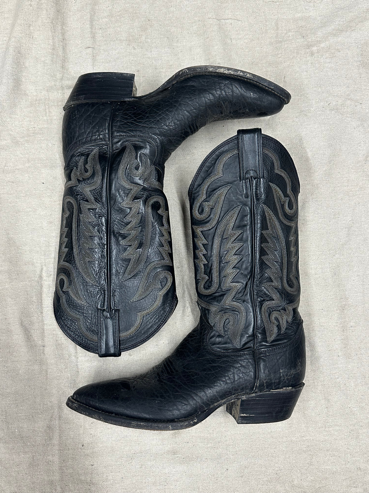 Vintage Black Cowboy Boots