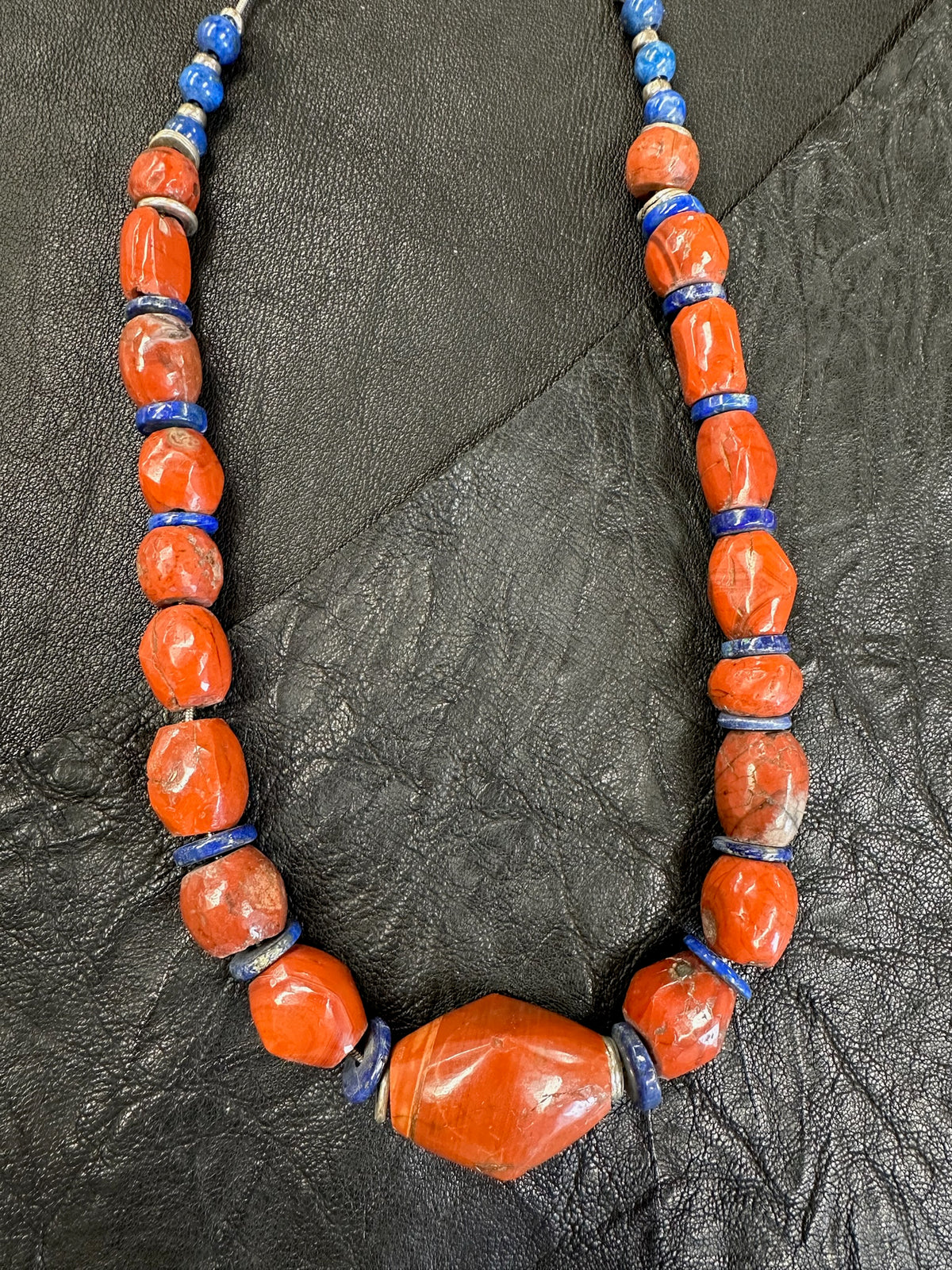 Coral and Lapis Necklace