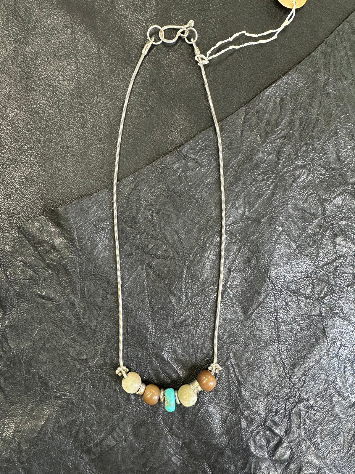 5 Stone Beaded Necklace
