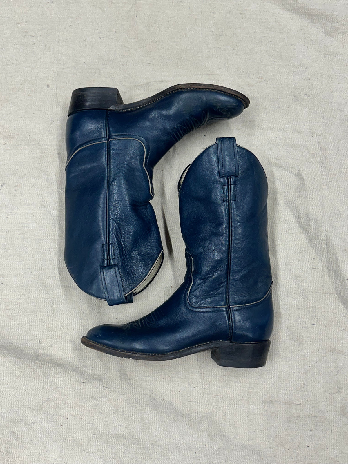 Vintage Blue Cowboy Boots