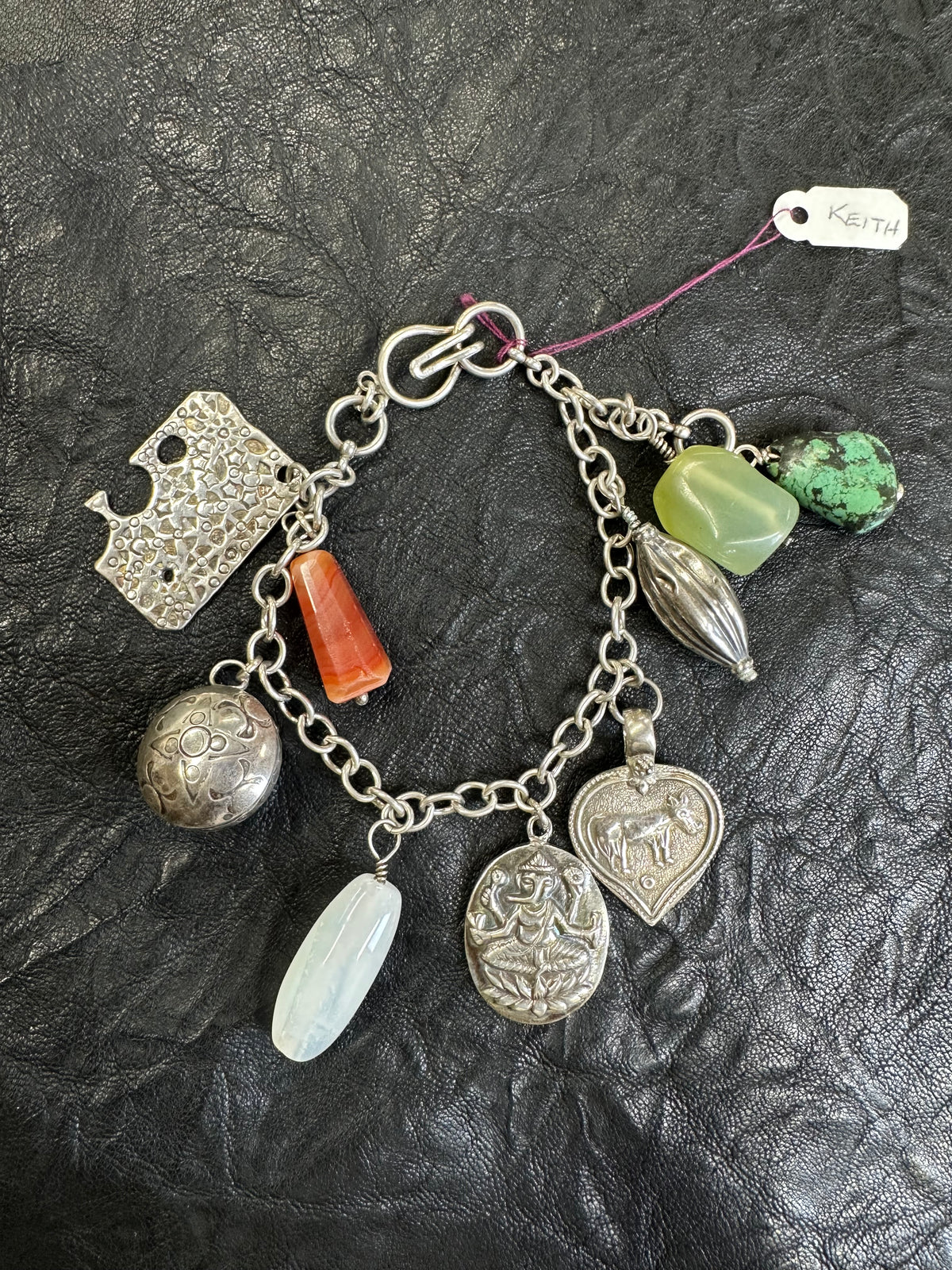 Vintage Donkey Charm Bracelet