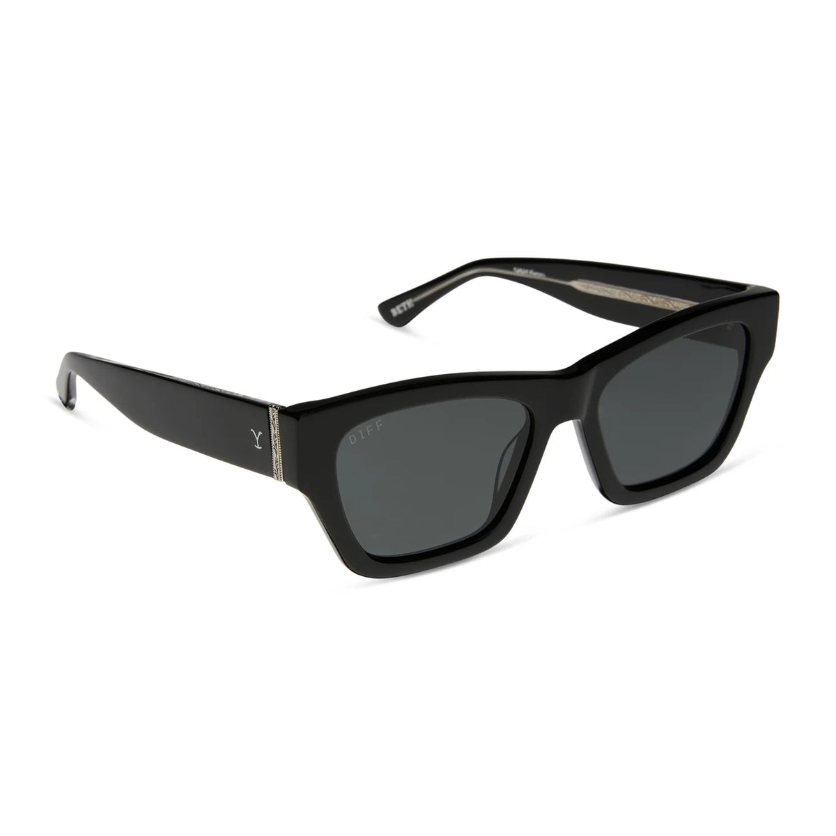 Beth II - Black & Grey Sunglasses