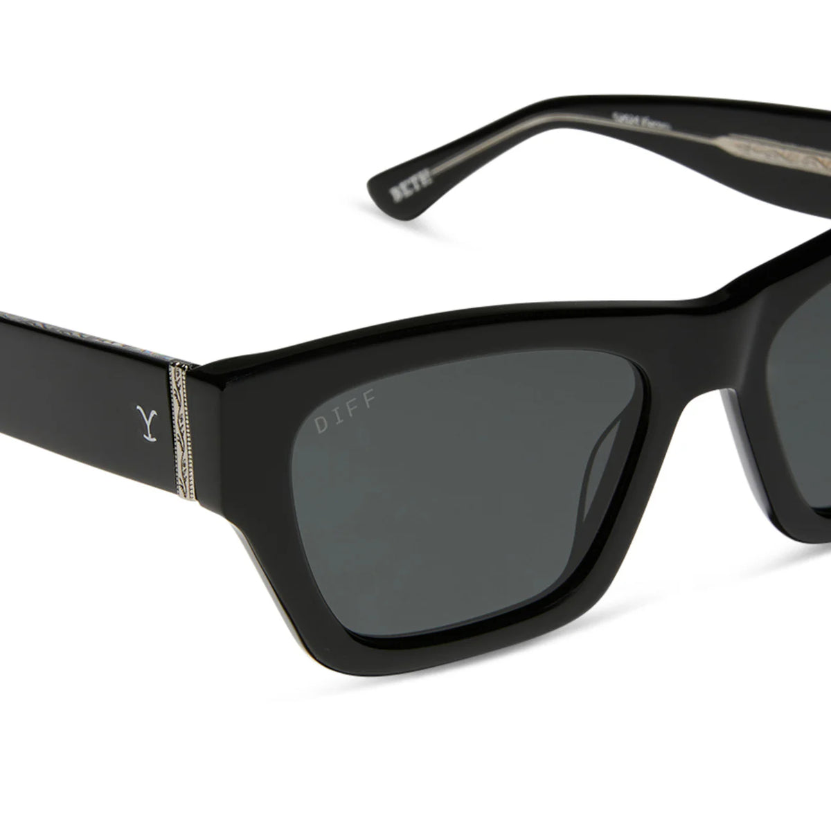 Beth II - Black & Grey Sunglasses