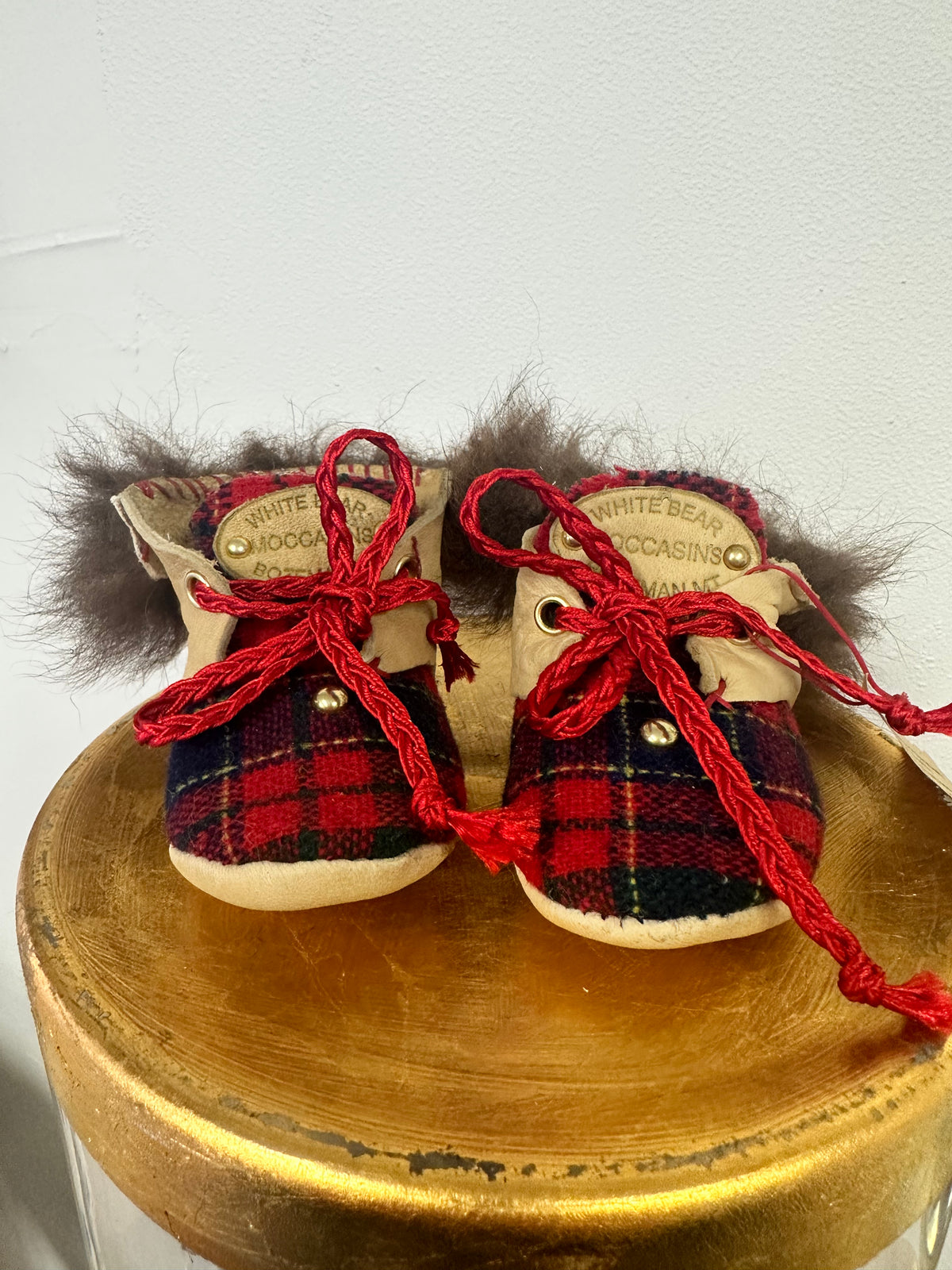 Baby Bison Trimmed Moccasins