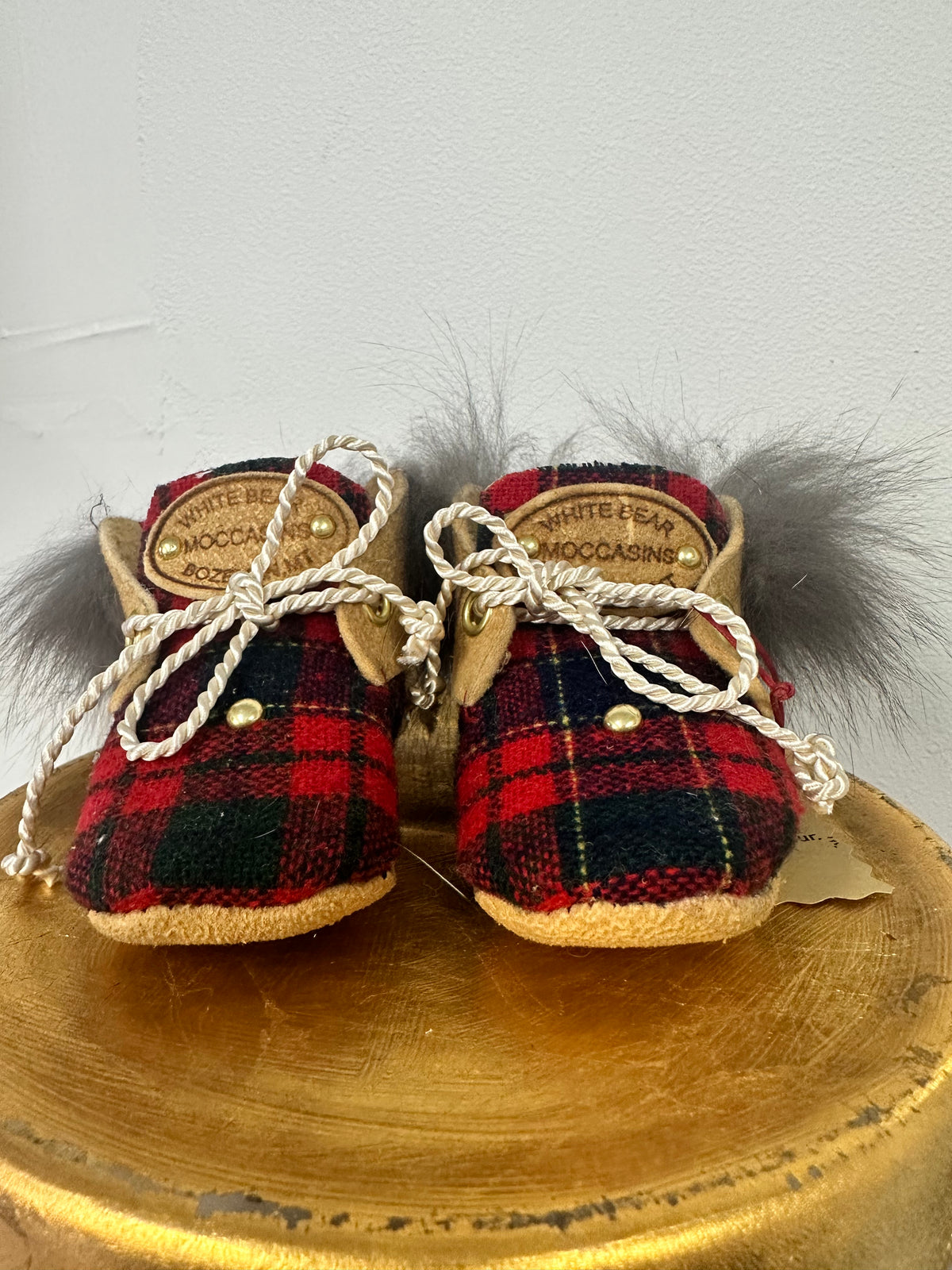Baby Fox Trimmed Moccasins