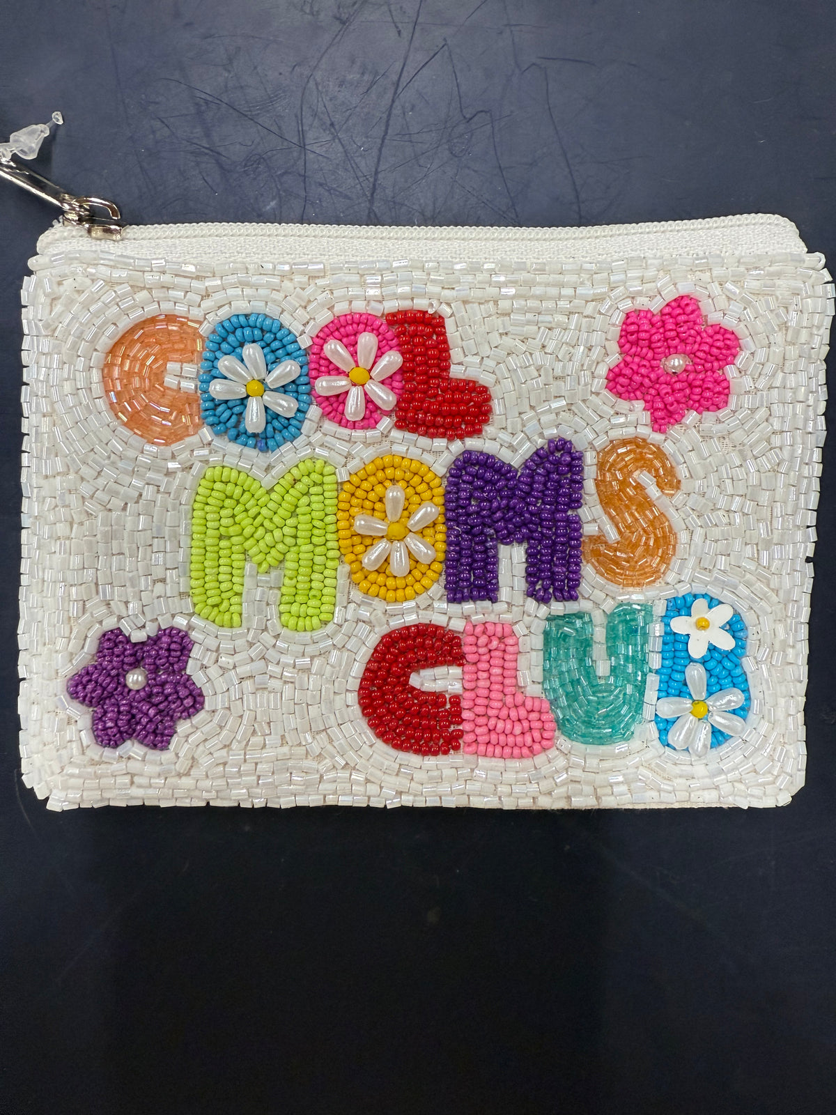 Cool Mom Beaded Pouch