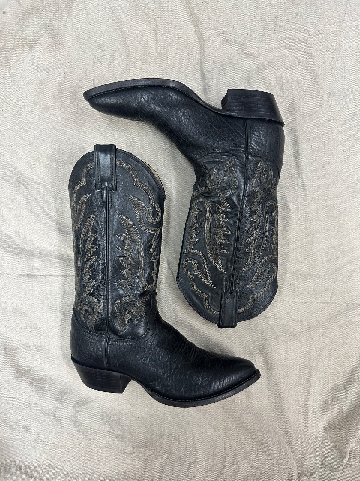 Vintage Black Cowboy Boots