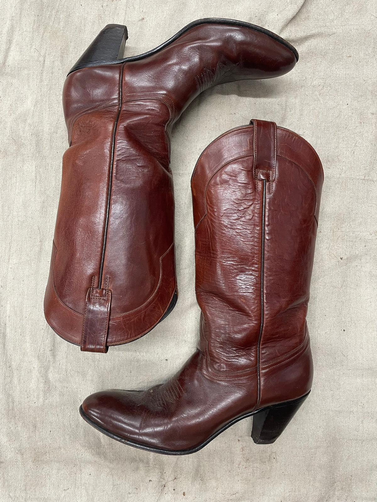 Vintage Dark Chestnut Cowboy Vintage