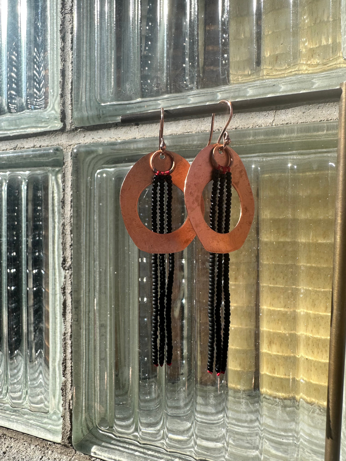 Copper Cut Out Earrings