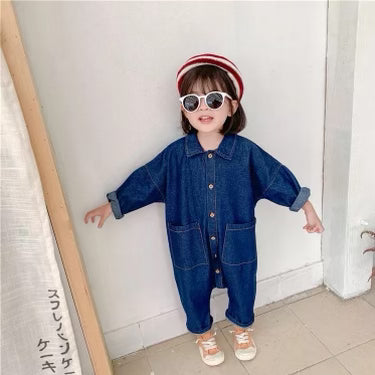 Kids Denim Jumpsuit