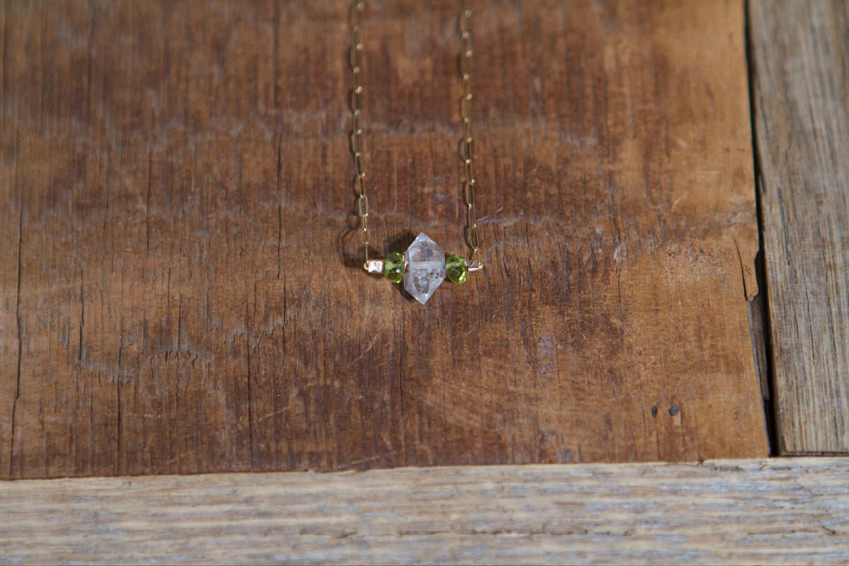 Center Herkimer Necklace #17