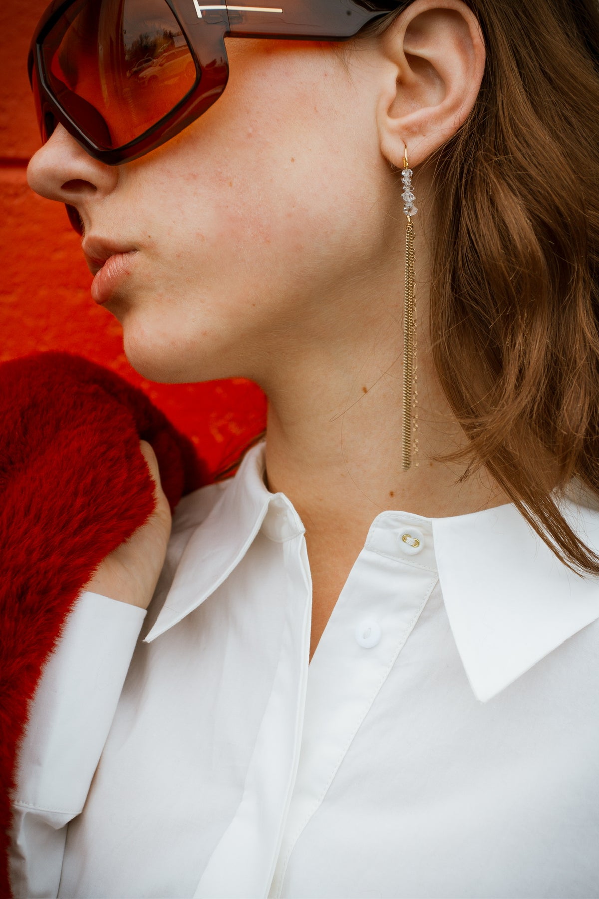 Herkimer Diamond Dangle Earrings