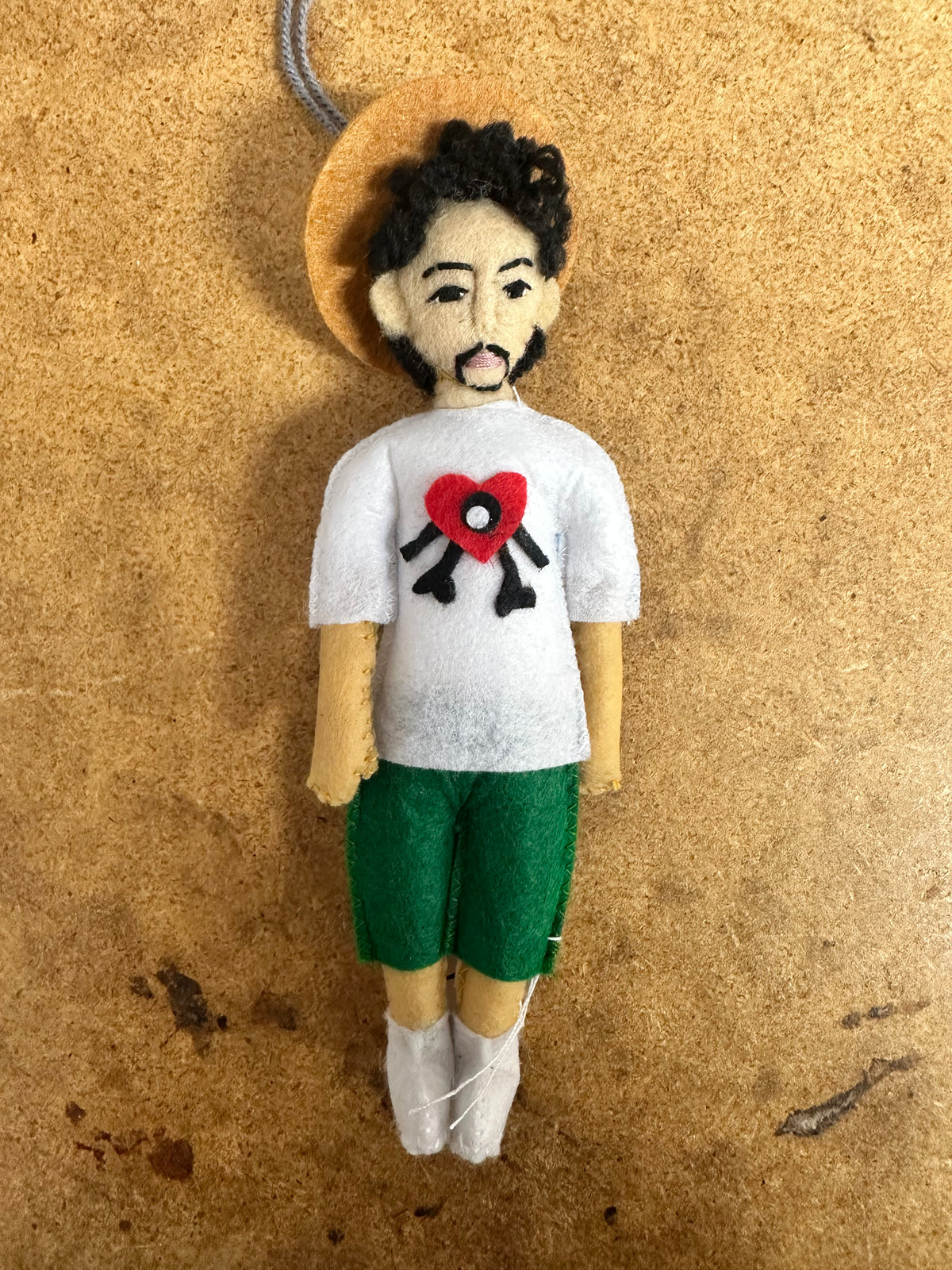 Bad Bunny Felt Ornament