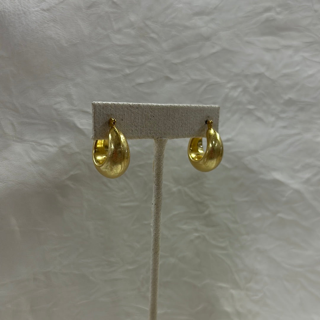 Brass Fat Hoops