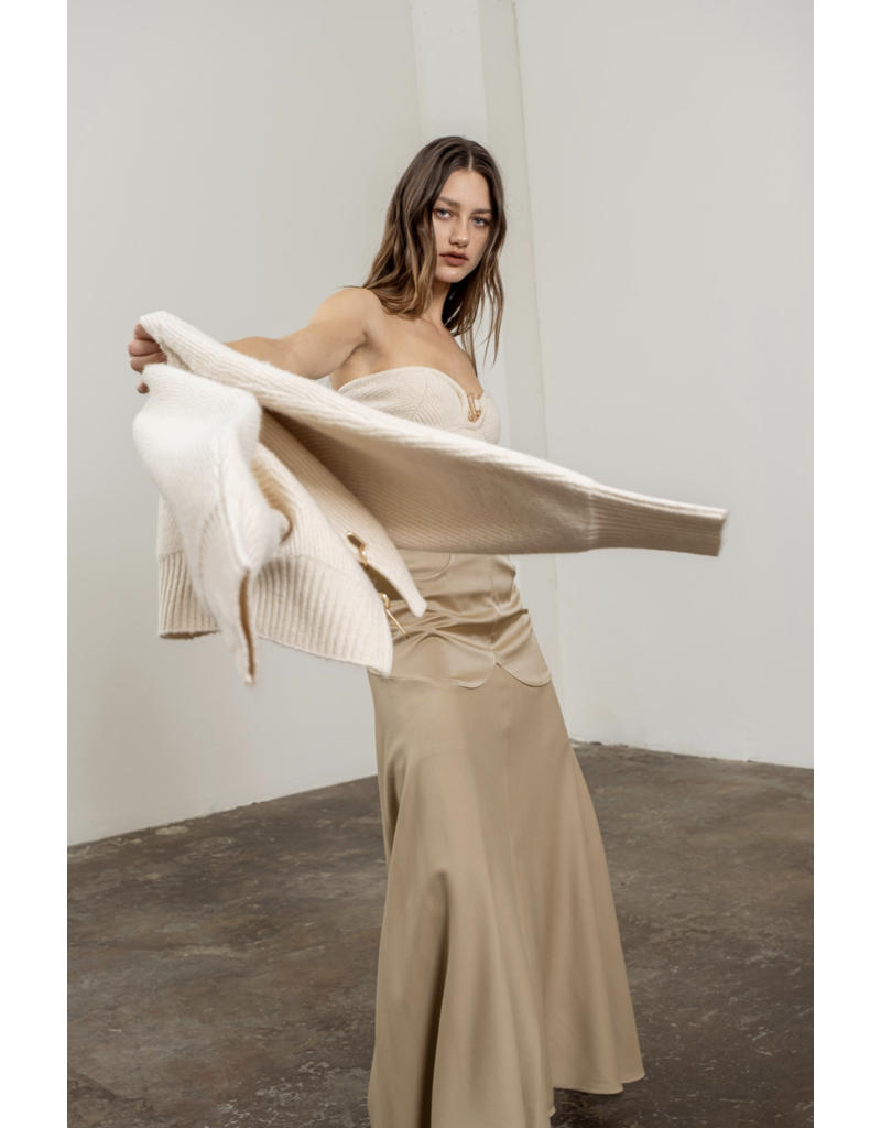 Knitted Sweetheart Tube Top