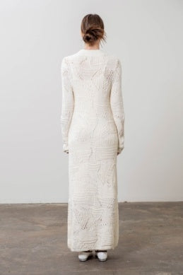 Various Structure Knit Midi Dress