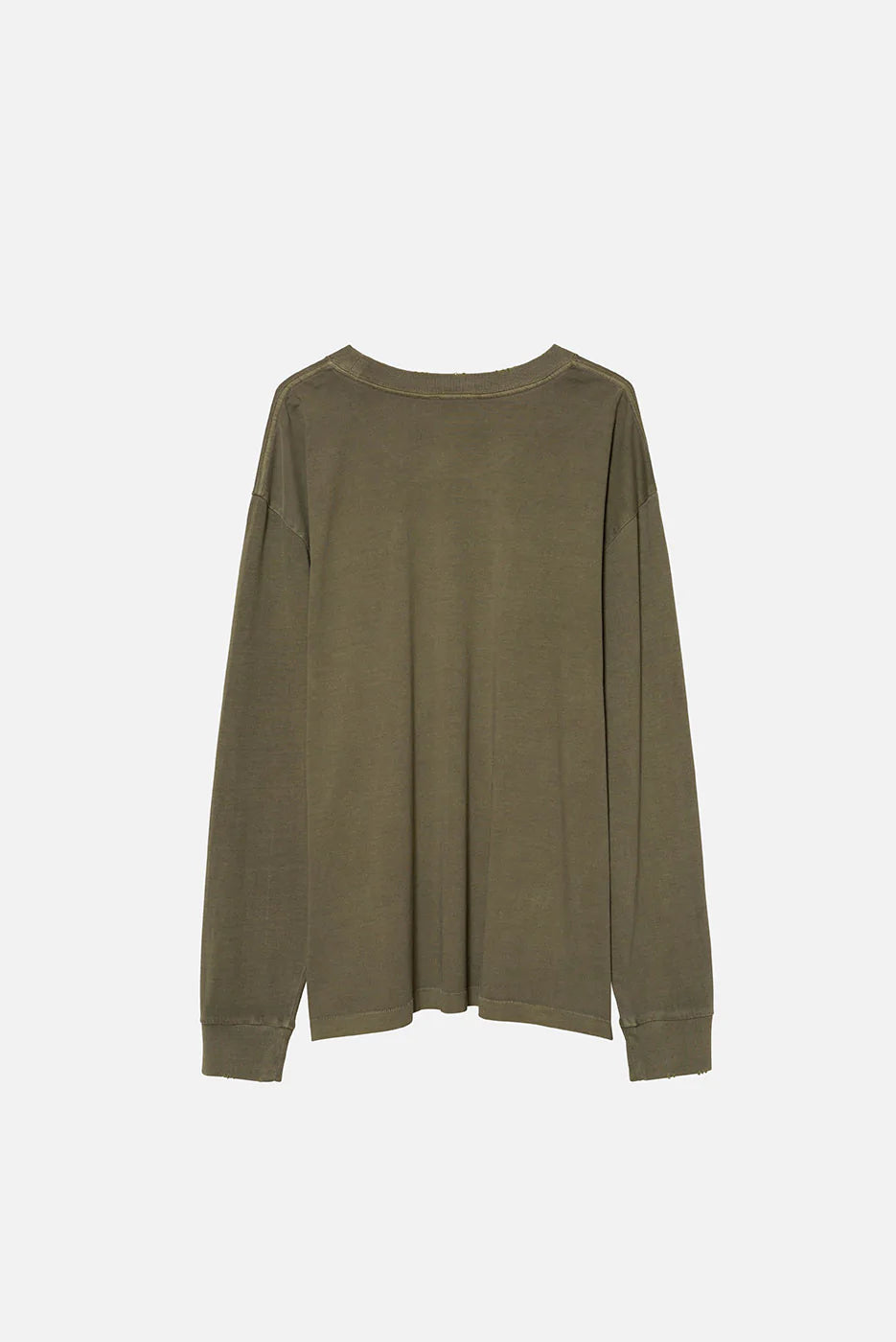 OVERSIZED CORE LS TEE - OLIVE
