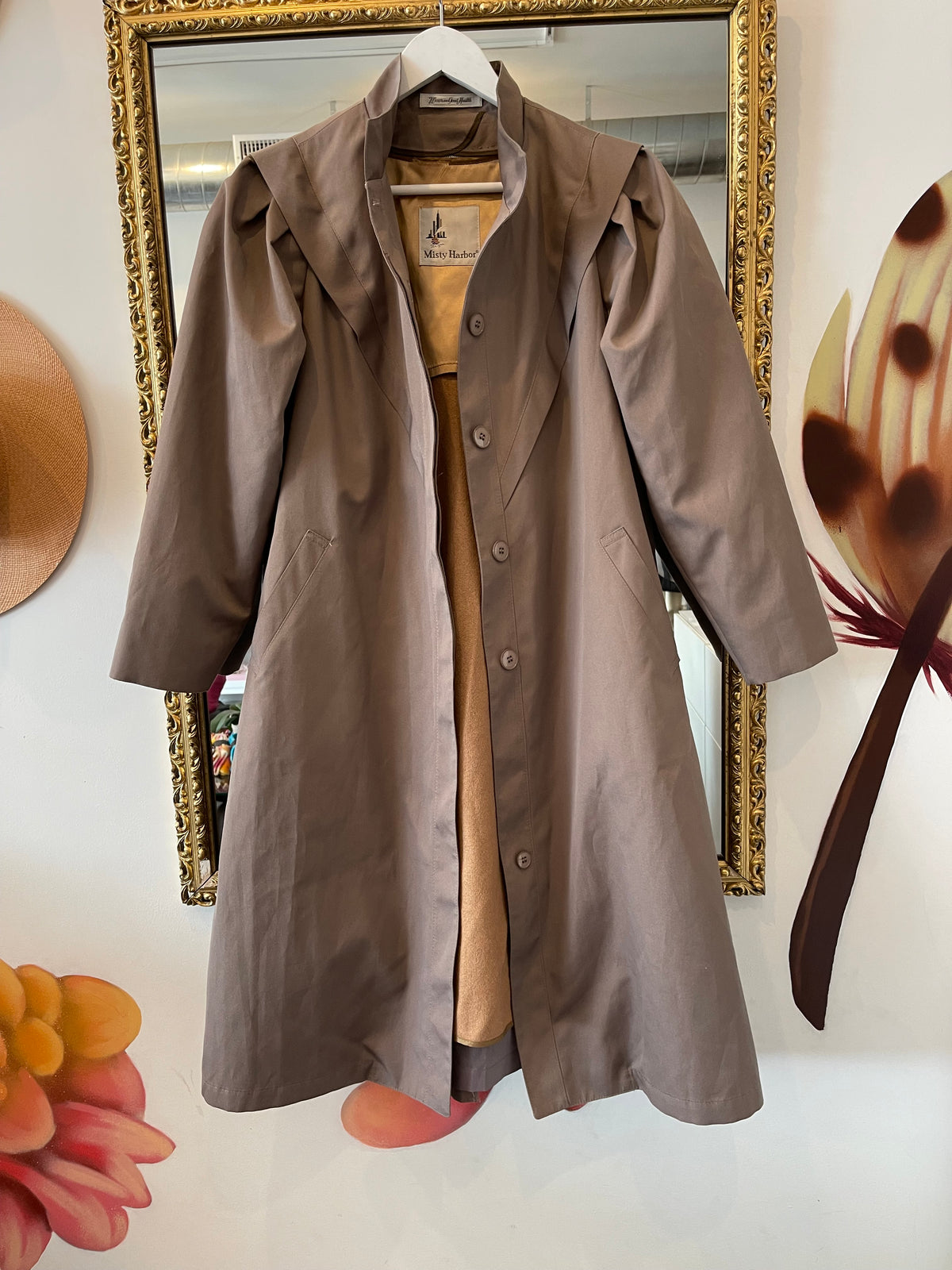 Vintage Rain Coat - Taupe