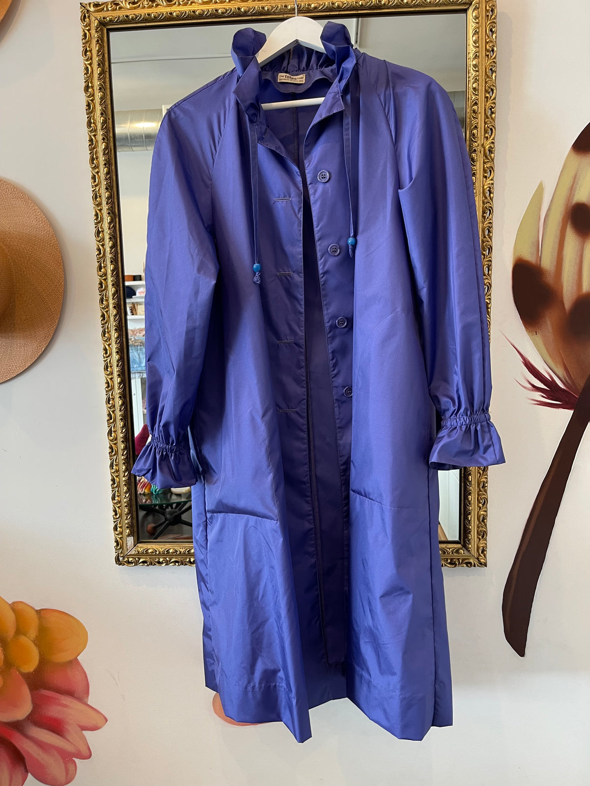 Vintage Rain Coat - Purple