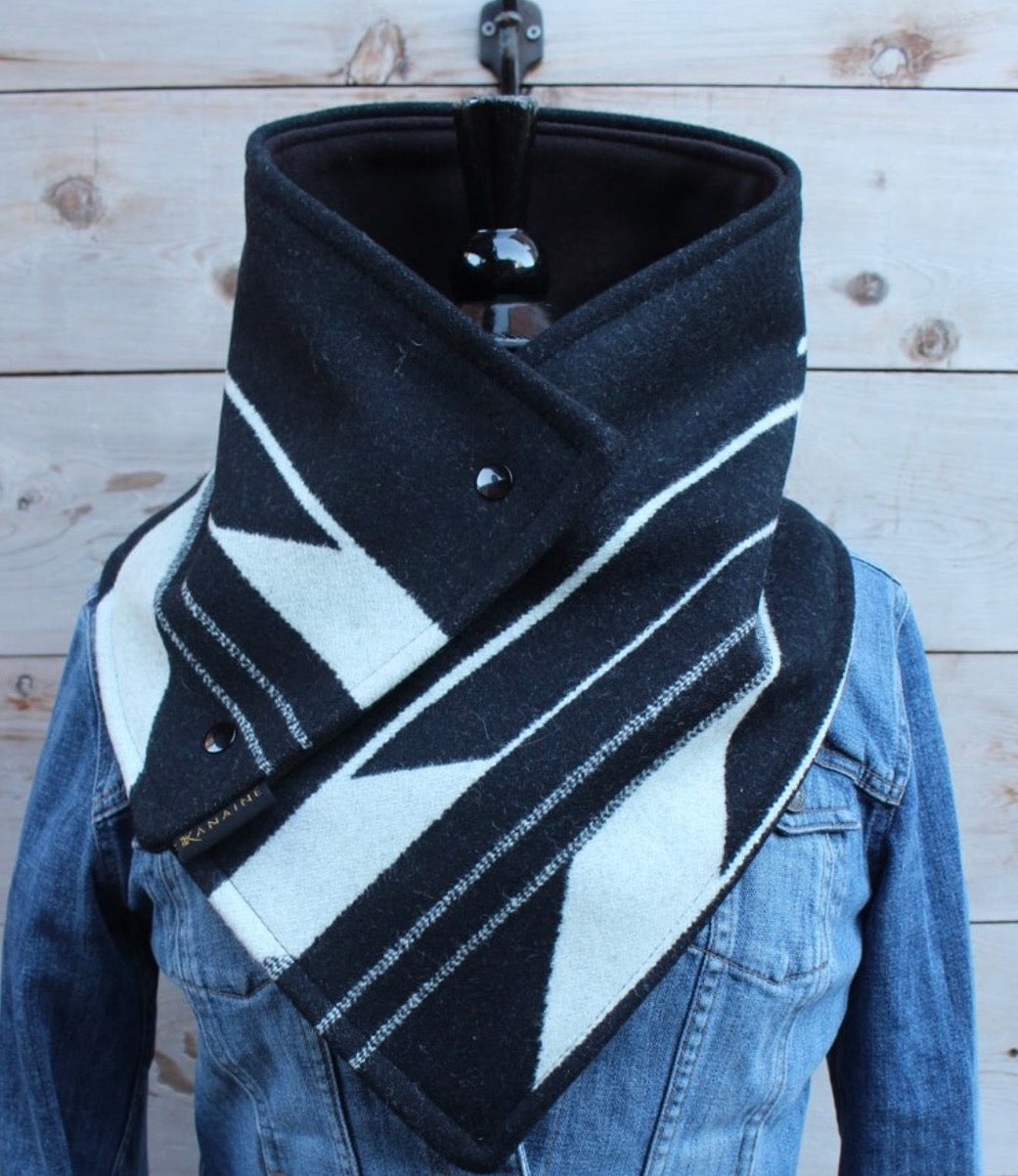 Up- Cycled Pendleton Wool Cowl Scarf