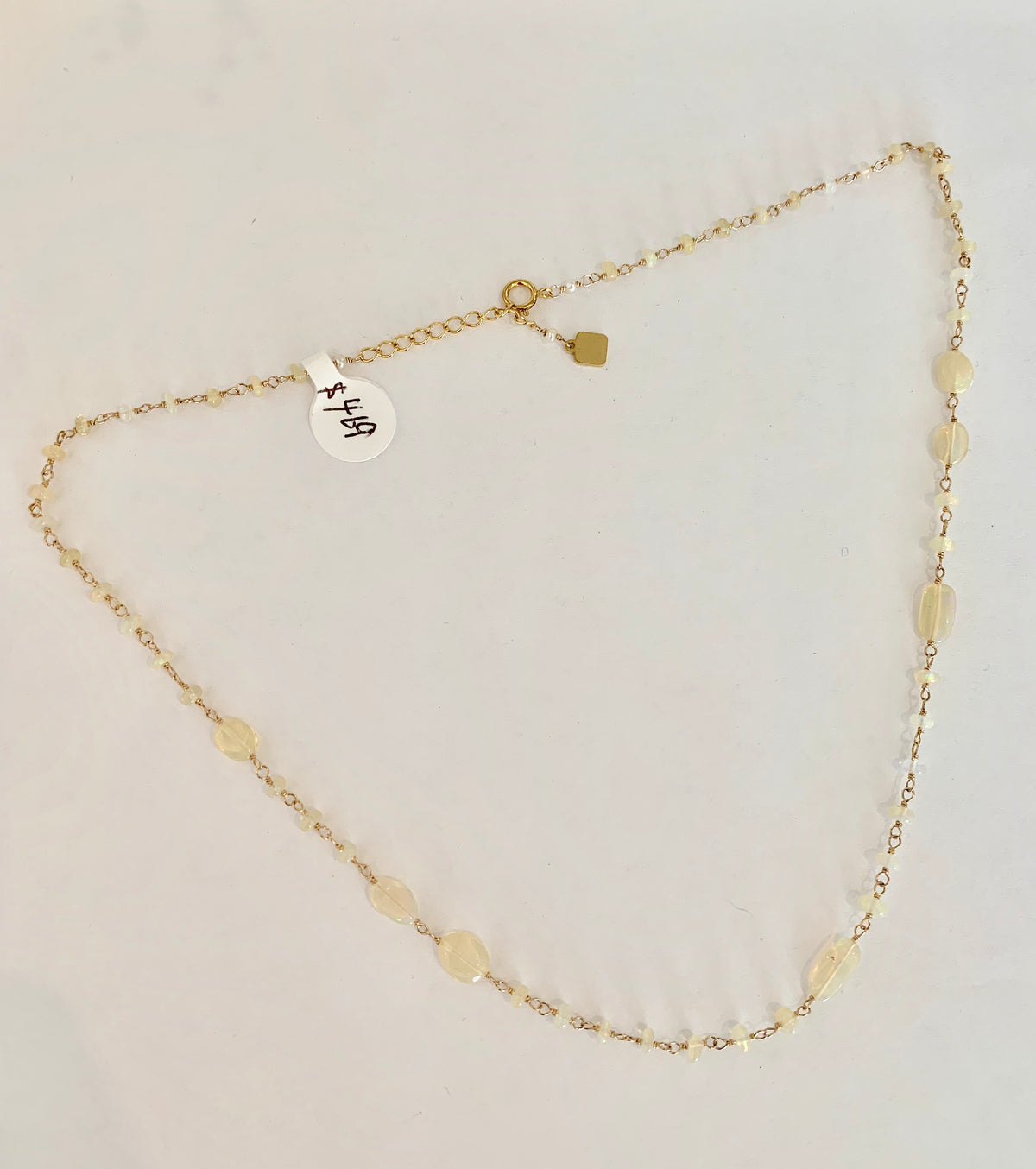 Long Pierce Opal Necklace