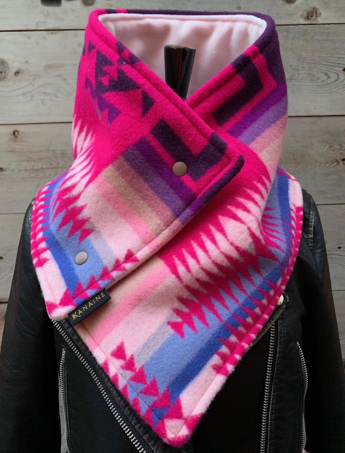 Up- Cycled Pendleton Wool Cowl Scarf