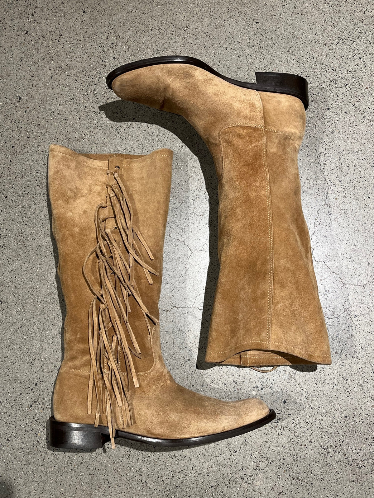 Vintage Coach Tall Fringe Boots