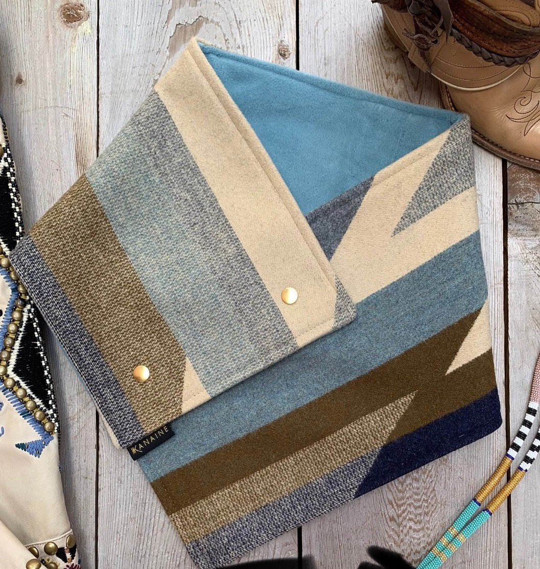 Up- Cycled Pendleton Wool Cowl Scarf