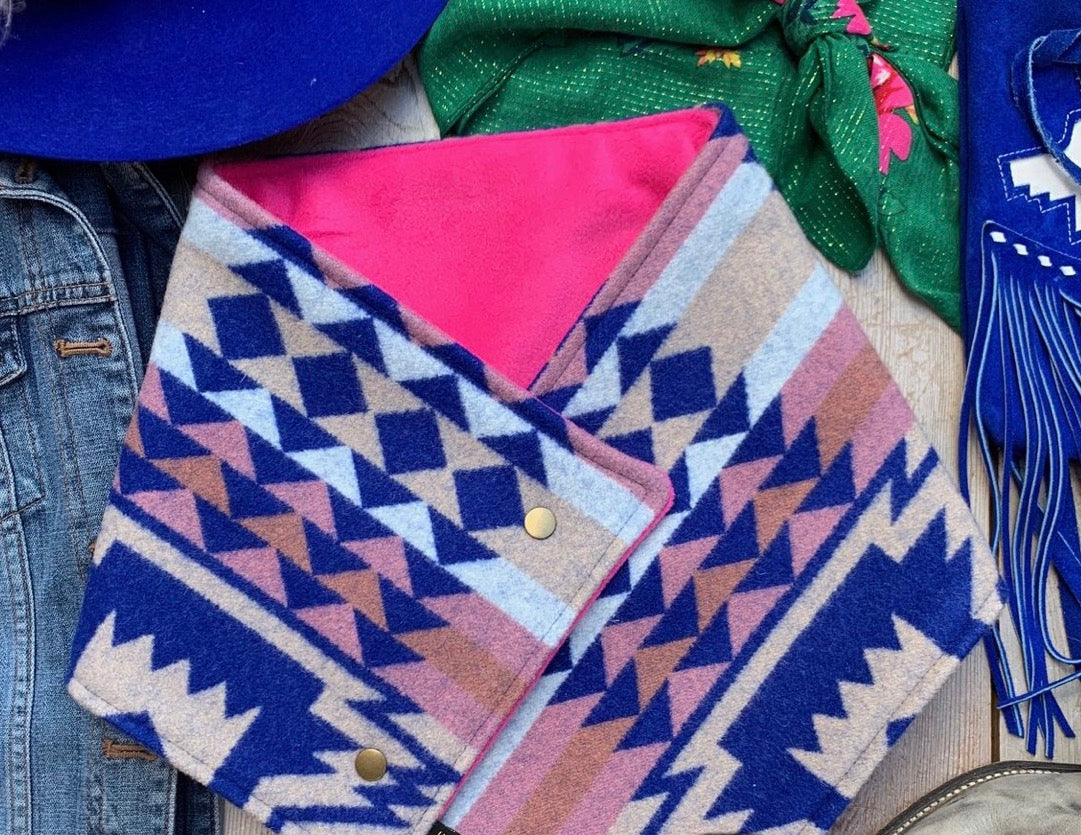 Up- Cycled Pendleton Wool Cowl Scarf