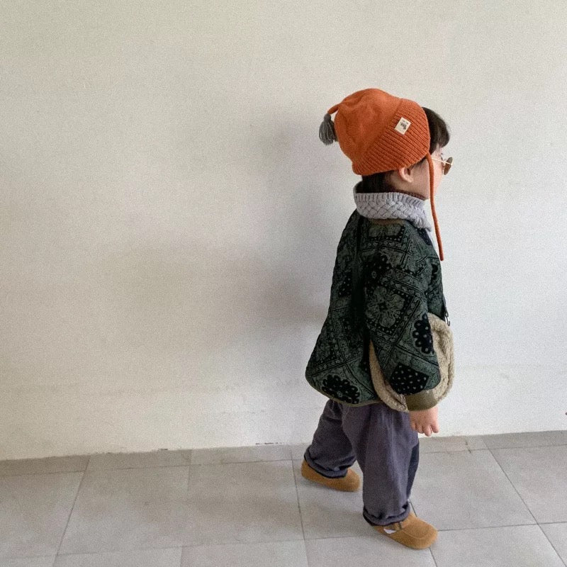 Kids Bandana Quilted Coat