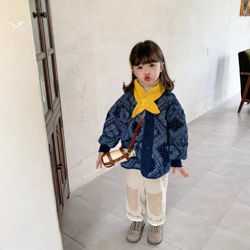 Kids Bandana Quilted Coat
