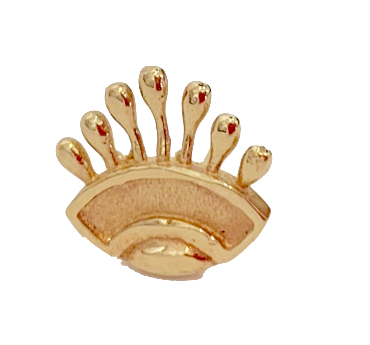 Gold Eye Stud Earring 14K