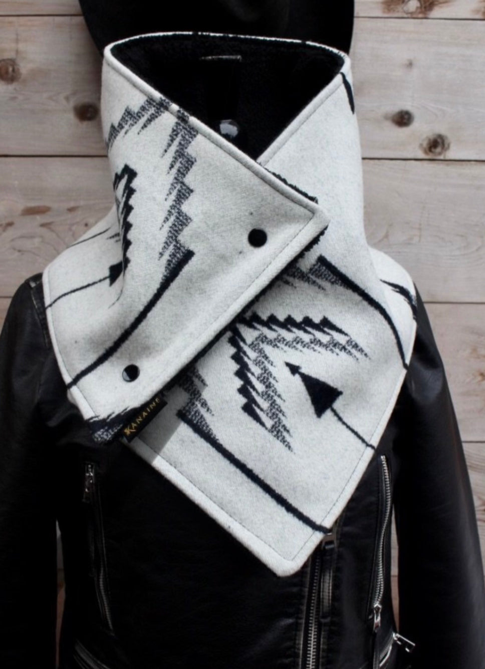 Up- Cycled Pendleton Wool Cowl Scarf