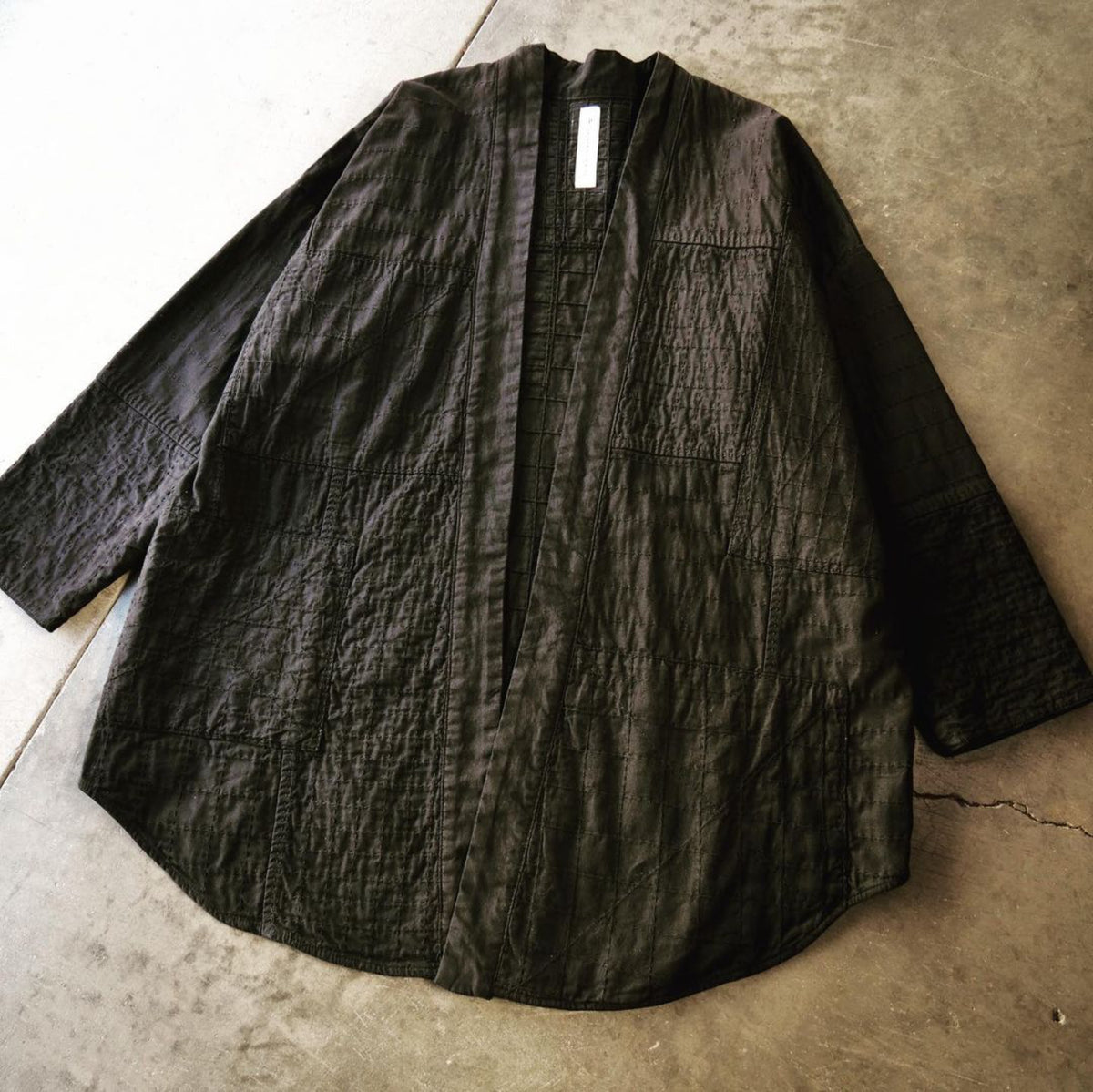 Haori Boro Kimono - Hazey Smoke Grey