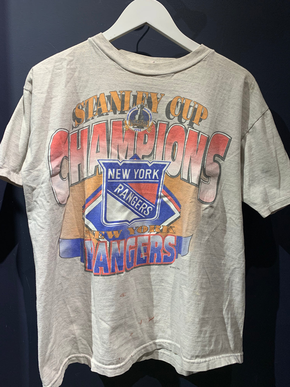 Vintage New York Rangers Championship T