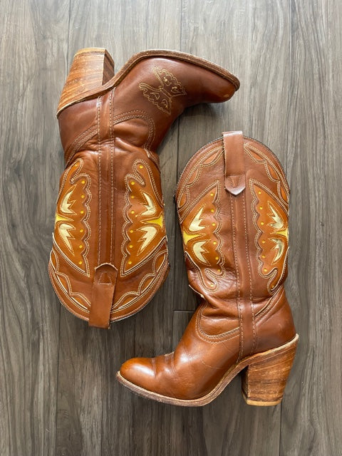 Butterfly cowgirl boots best sale