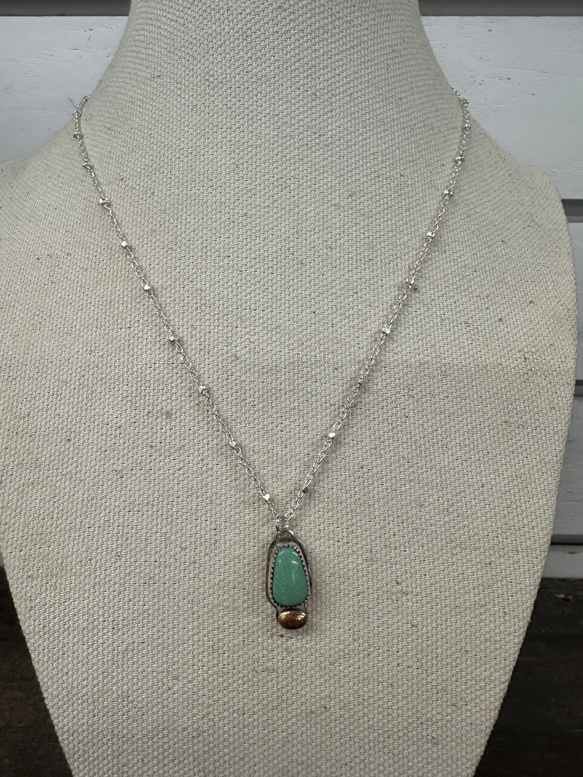 Small Green Turquoise Necklace