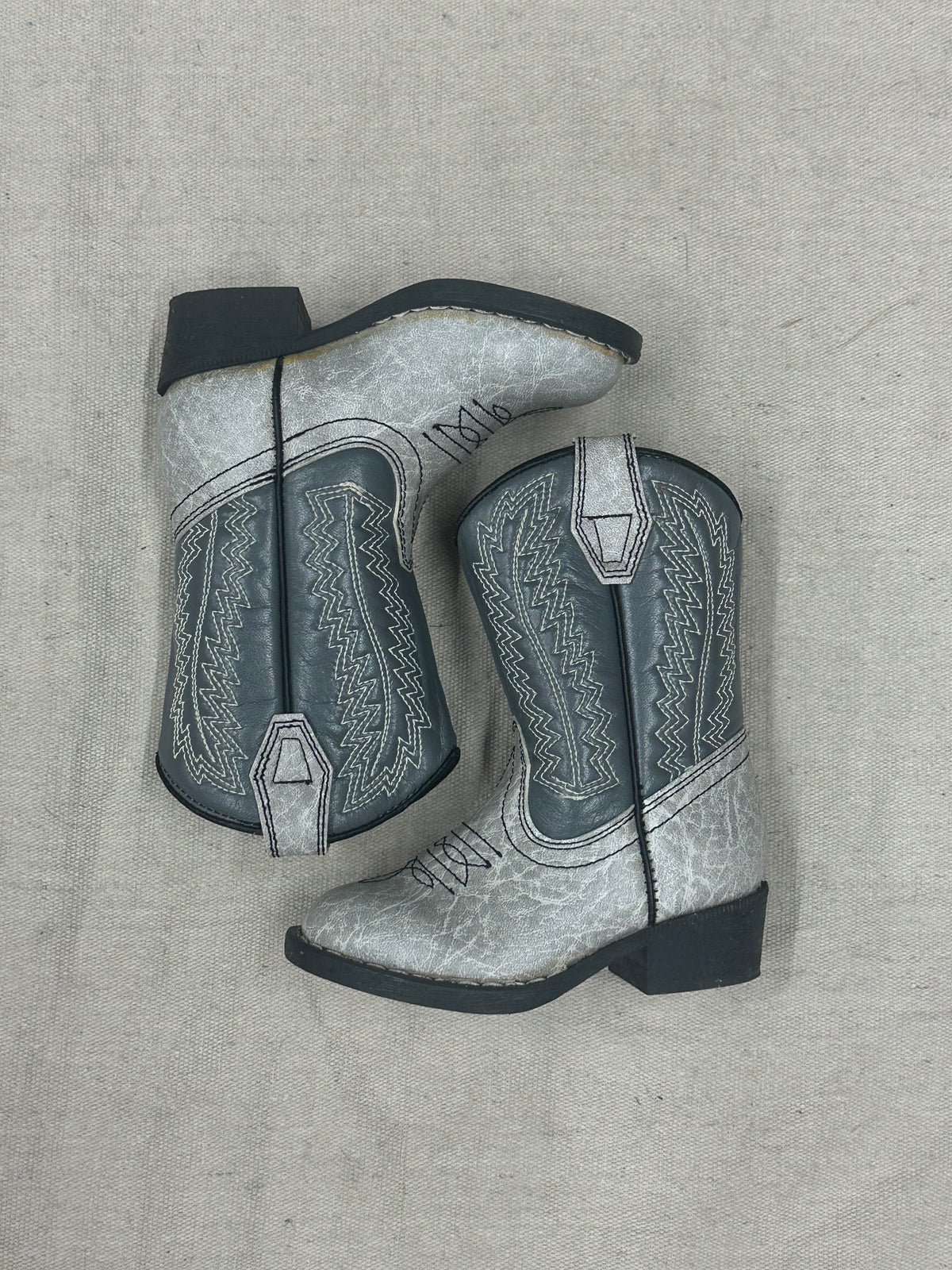 Kids Grey Cowboy Boots